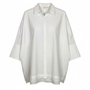 AG Adriano Goldschmied Button Up Shirt Womens Small White Poplin Boxy Oversized